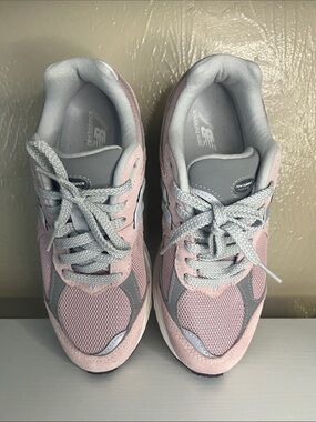 New Balance Pink and Gray Kids Sneakers